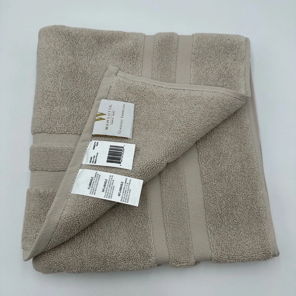 Wamsutta Tub Mat Classic Turkish Color Taupe. 1 pcs NEW Okk